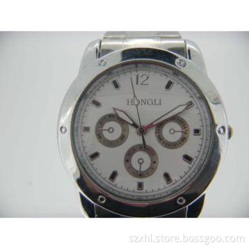 S/S watch band Alloy case mens classical wrist watch 2012